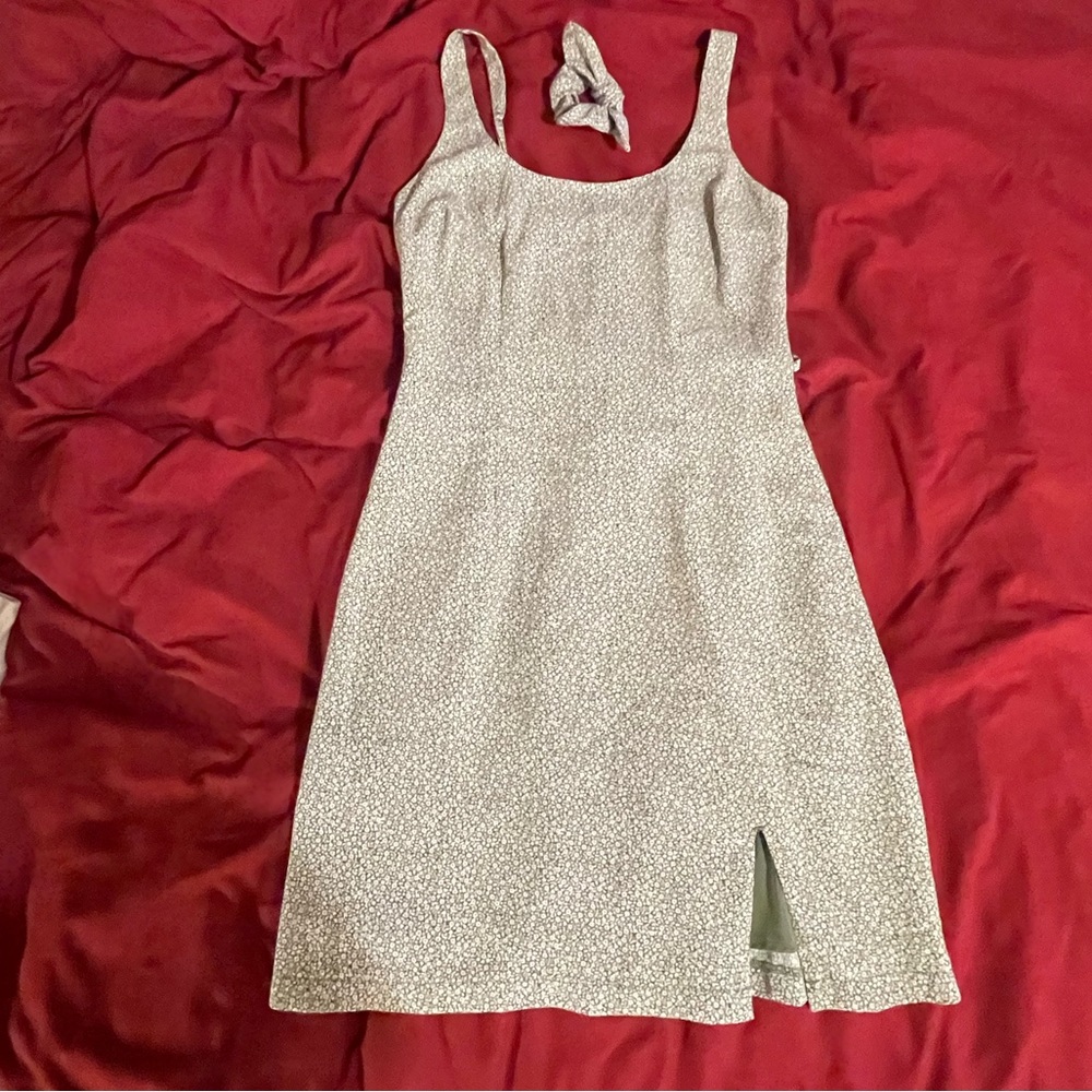 Green floral Abercrombie and Fitch dress